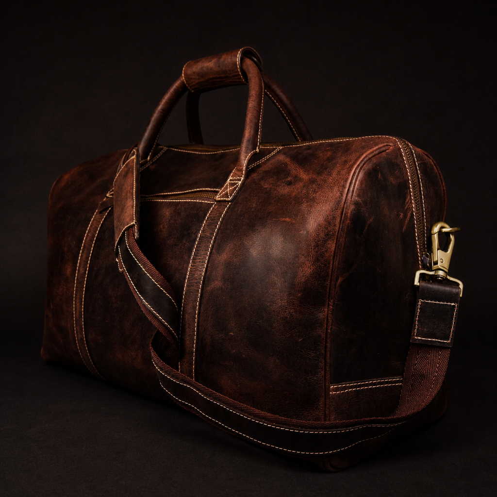 Le sac Wayfarer – Sac de voyage classique en cuir pleine fleur marron
