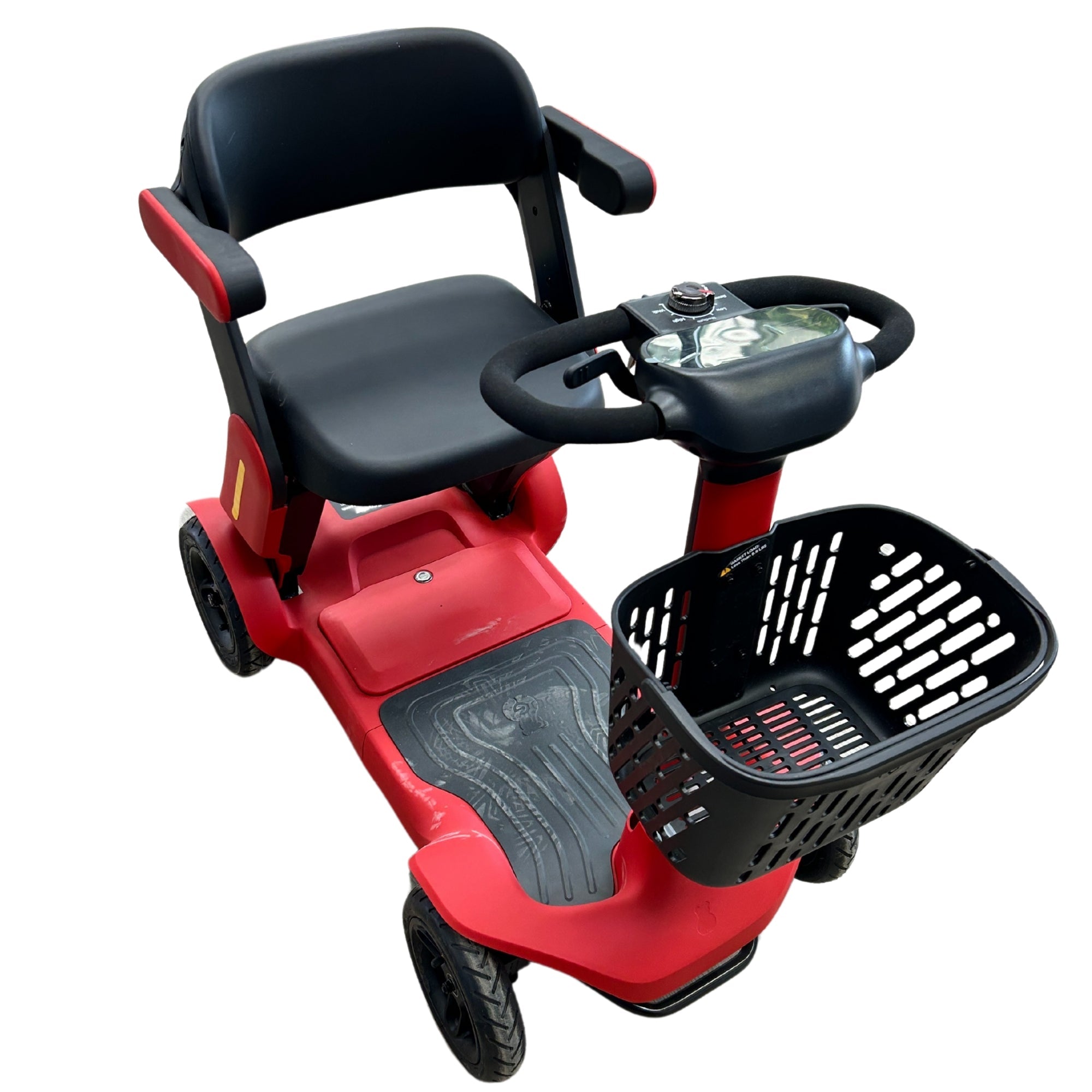 EZee Life Compact Red 4-Wheel Mobility Scooter | Foldable 40 km Range Electric Scooter Canada