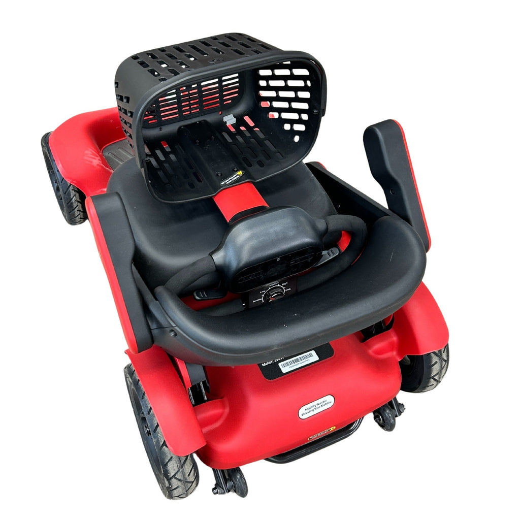 EZee Life Compact Red 4-Wheel Mobility Scooter | Foldable 40 km Range Electric Scooter Canada