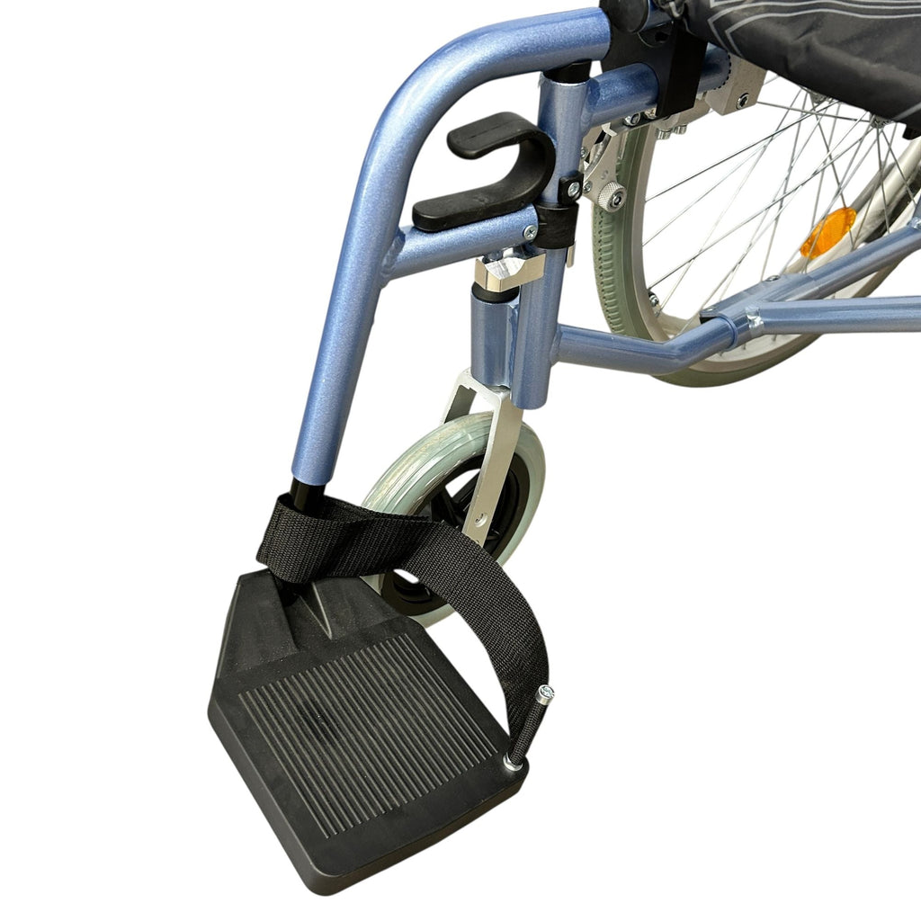 Ezee Life CH1098 Super Lightweight Folding Wheelchair - 24 lb Aluminium Frame for Easy Mobility in Canada