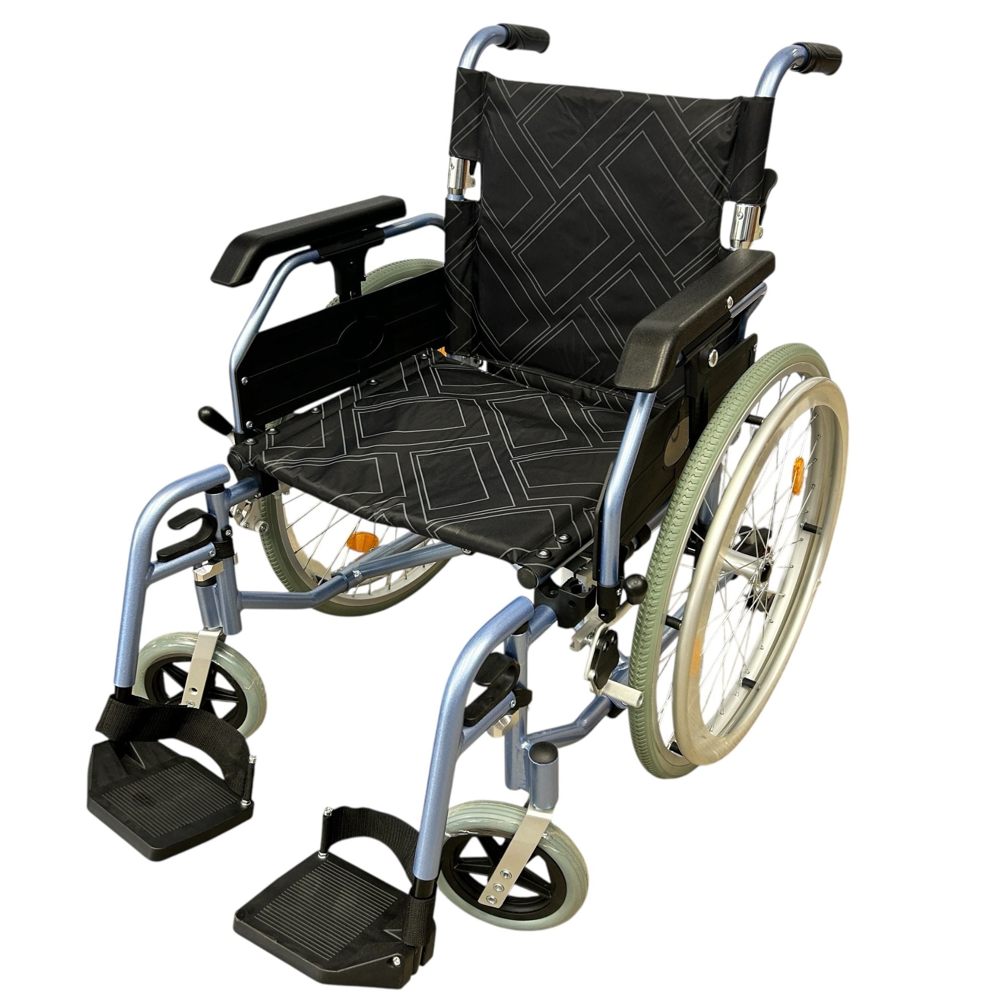 Ezee Life CH1098 Super Lightweight Folding Wheelchair - 24 lb Aluminium Frame for Easy Mobility in Canada