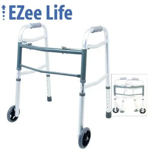 EZee Life CH1084 Junior 2-Button Folding Walker | Lightweight Walker Canada