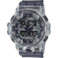 CASIO G-Shock Analogique-Numérique Résine Semi-Transparente Clair/Noir | GA700SK-1A