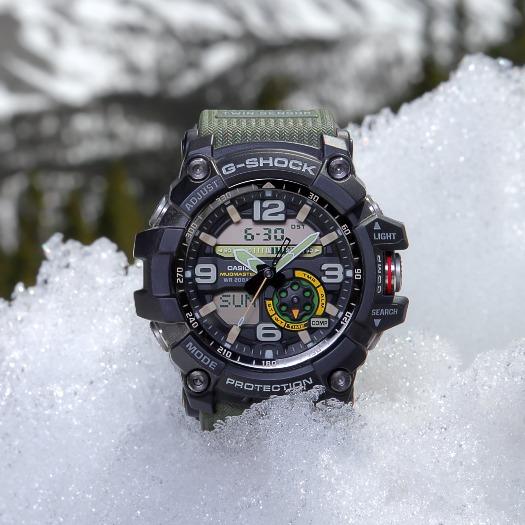 CASIO G-Shock Mudmaster Double Capteur Analogique-Numérique Vert/Noir | GG1000-1A3