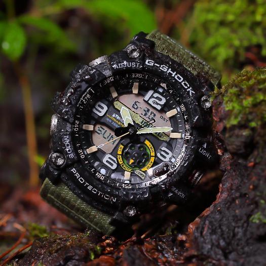 CASIO G-Shock Mudmaster Double Capteur Analogique-Numérique Vert/Noir | GG1000-1A3