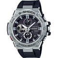 CASIO G-Shock G-Steel Acier inoxydable Solaire Noir/Argent | GSTB100-1A