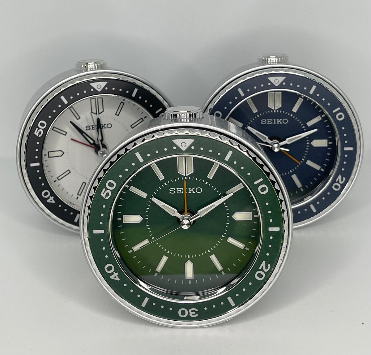 Réveil de bureau SEIKO vert | QHE184M