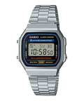 CASIO Classic Métal Vintage Argent Noir | A168W-1