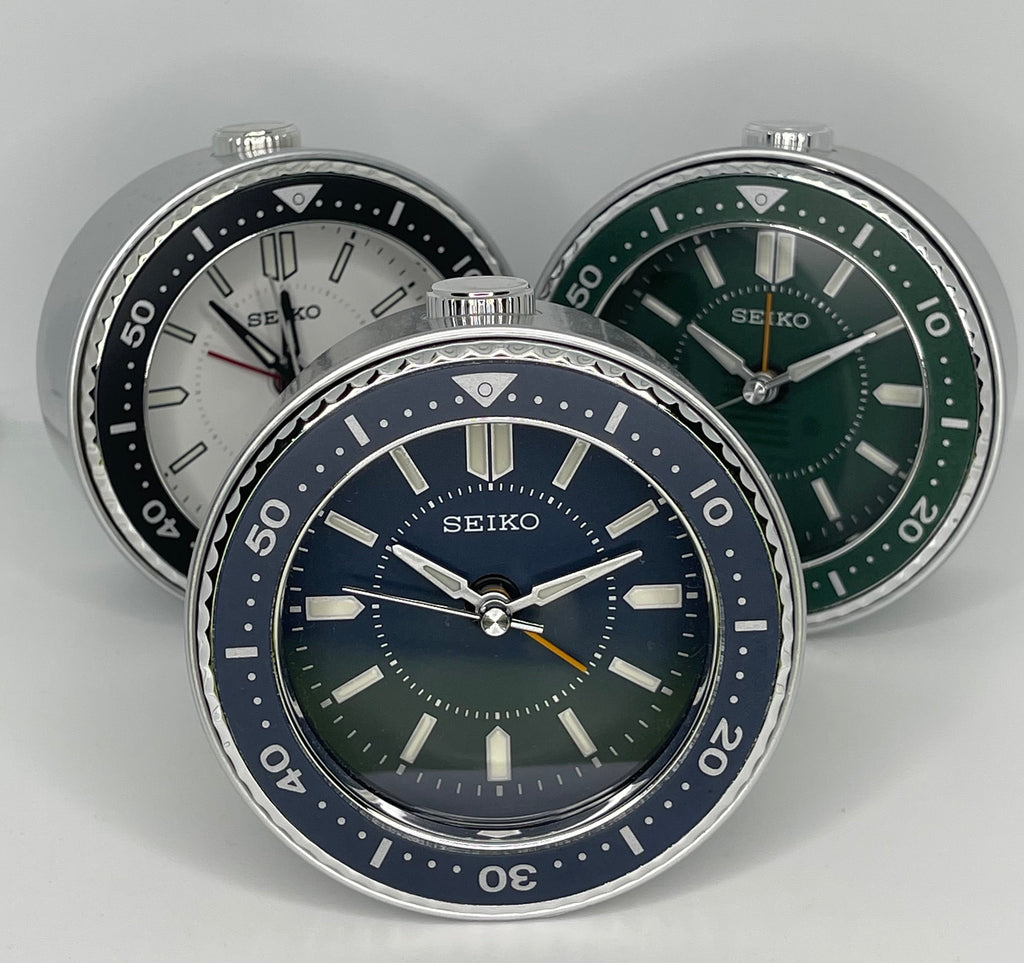 Réveil de bureau SEIKO bleu | QHE184L