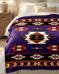 COUVERTURE MOELLEUSE LUXUEUSE ULTRA DOUCE (violette)