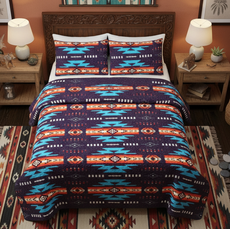 Parure de lit Navajo 3 pièces